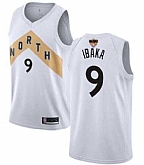 Raptors 9 Serge Ibaka White 2019 NBA Finals City Edition Swingman Jersey,baseball caps,new era cap wholesale,wholesale hats